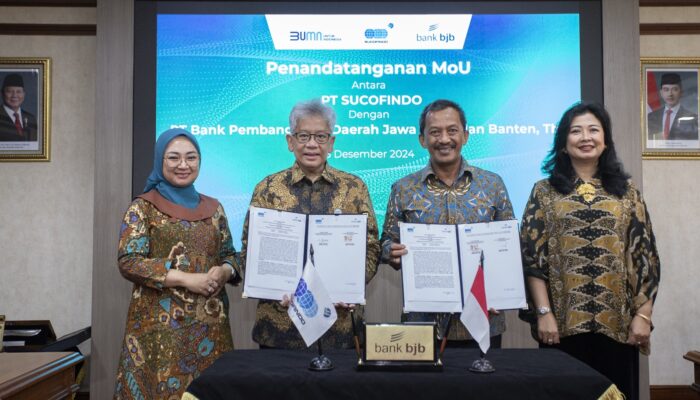 bank bjb dan PT Sucofindo Tandatangani Nota Kesepahaman untuk Pemanfaatan Produk dan Layanan Bersama