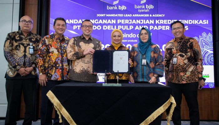 bank bjb Ditunjuk sebagai  JMLA dalam Kredit Sindikasi untuk PT Pindo Deli Pulp and Paper Mills